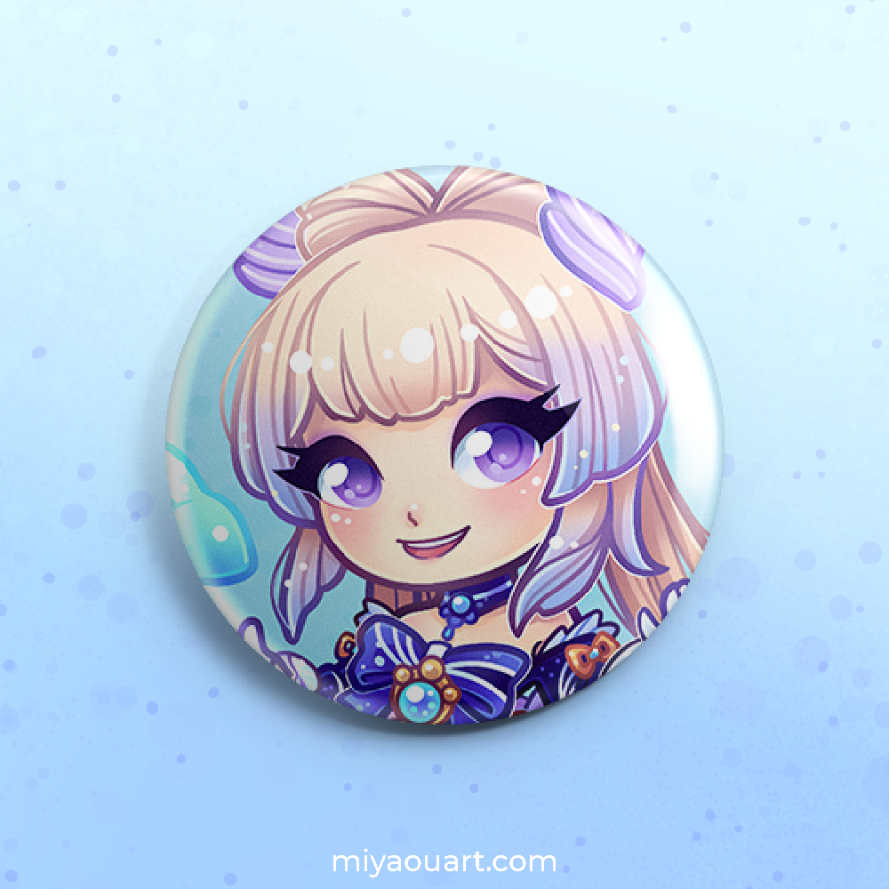Genshin Chibi Pinback Buttons