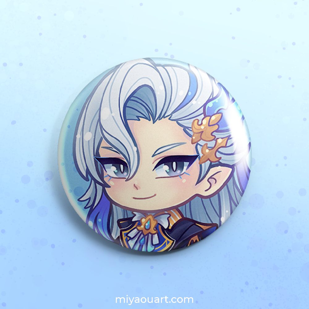 Genshin Chibi Pinback Buttons