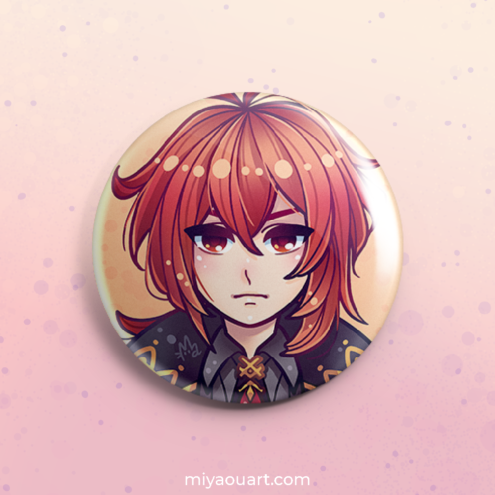 Genshin Portrait Pinback Buttons