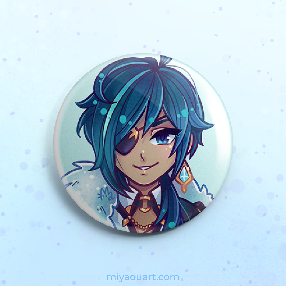 Genshin Portrait Pinback Buttons