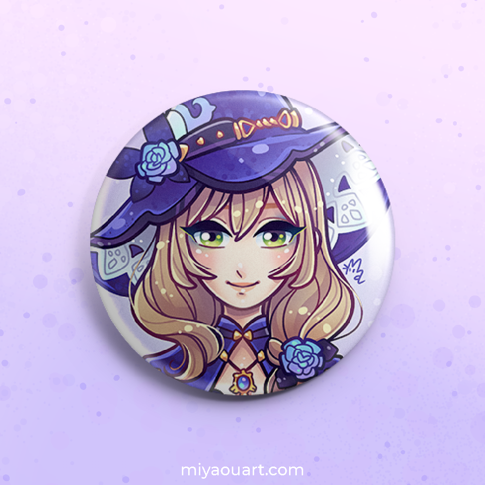 Genshin Portrait Pinback Buttons