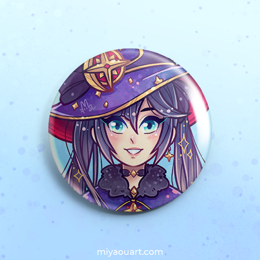 Genshin Portrait Pinback Buttons