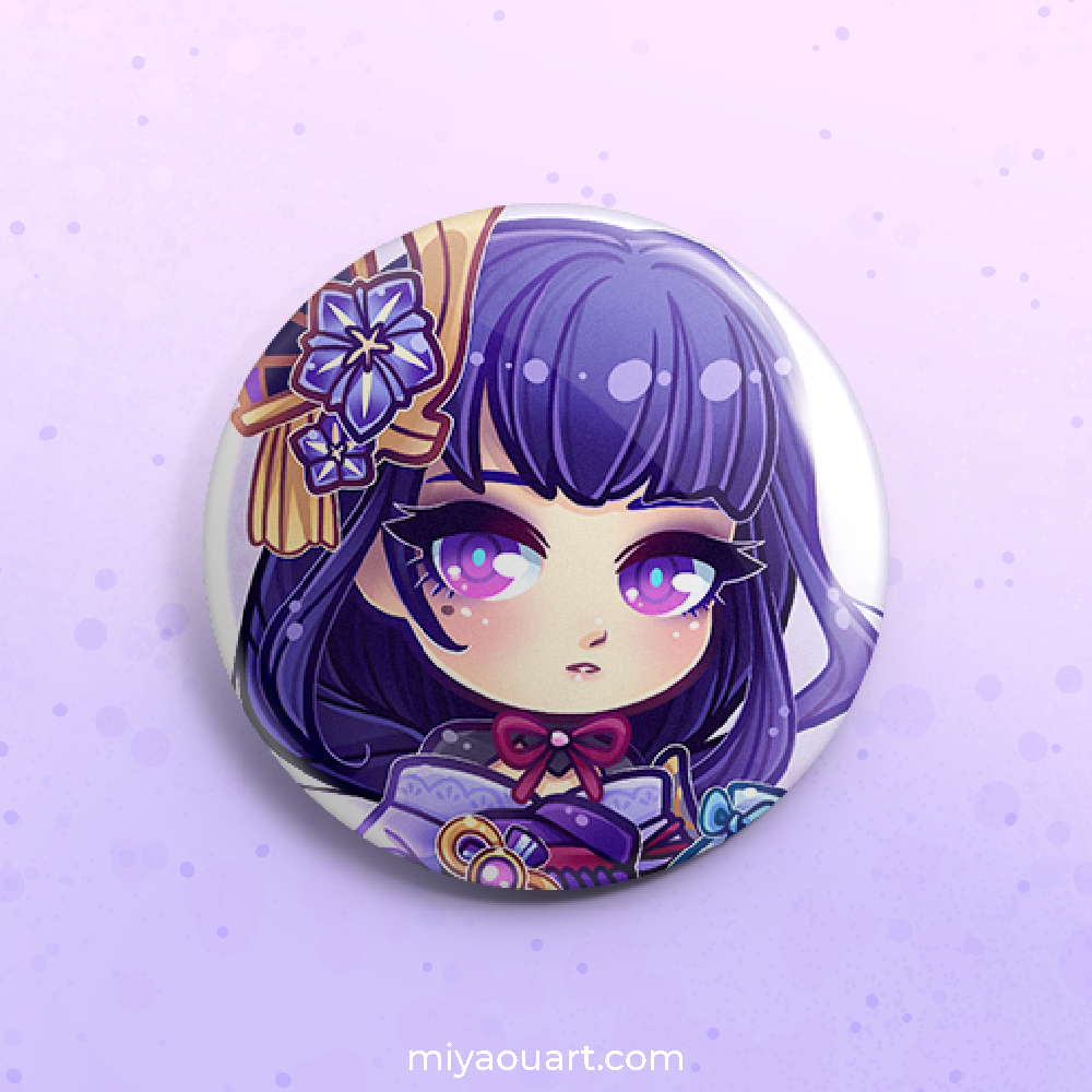Genshin Chibi Pinback Buttons