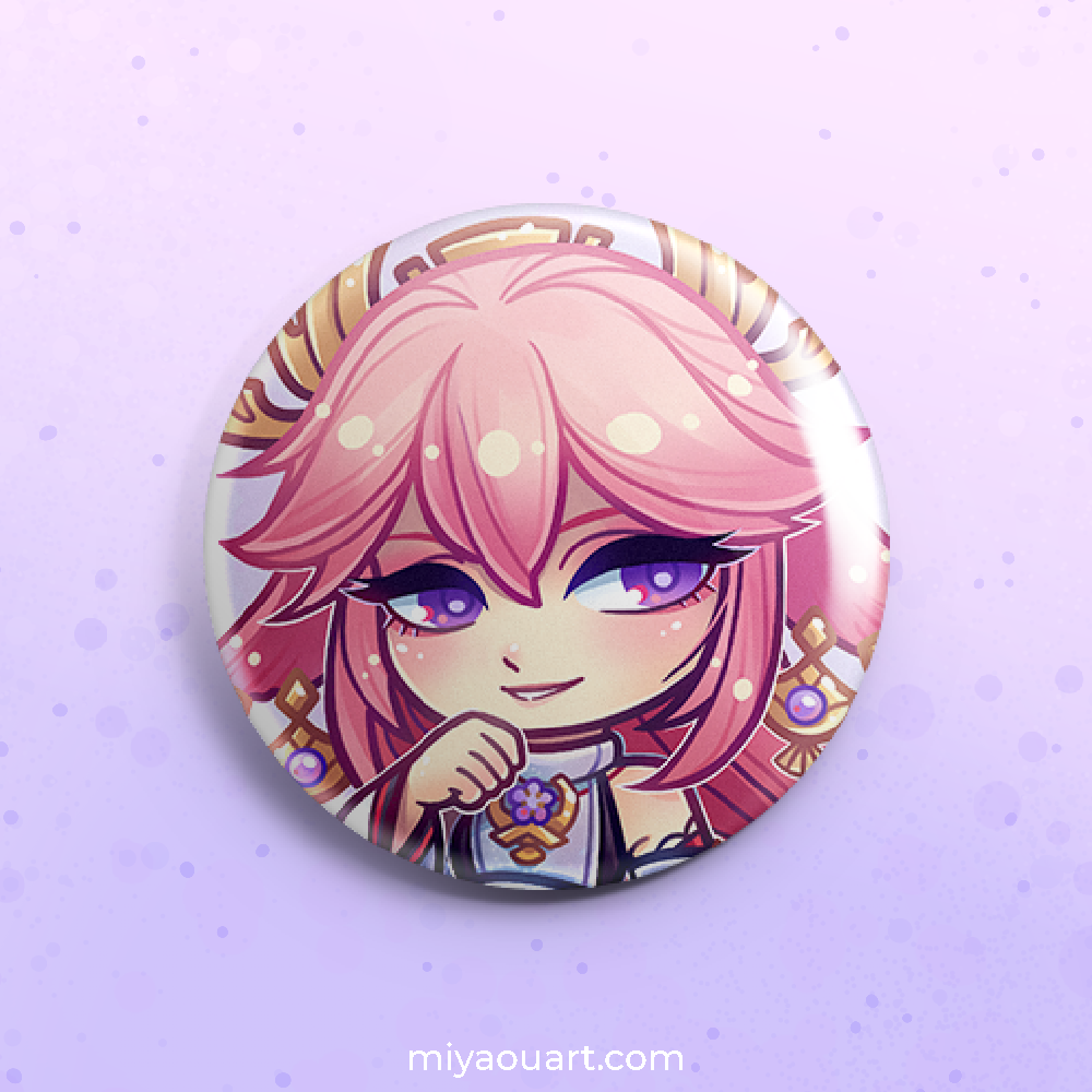 Genshin Chibi Pinback Buttons