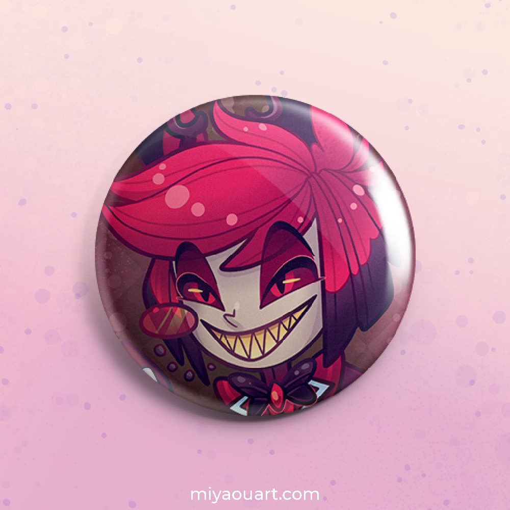 Hazbin Chibi Pinback Buttons