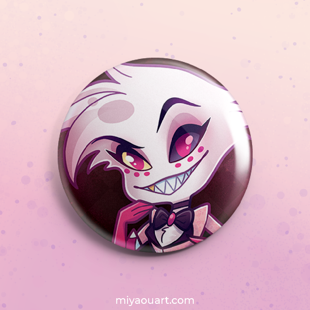 Hazbin Chibi Pinback Buttons