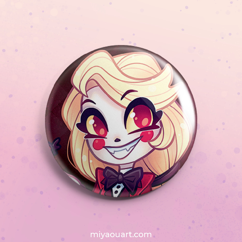 Hazbin Chibi Pinback Buttons