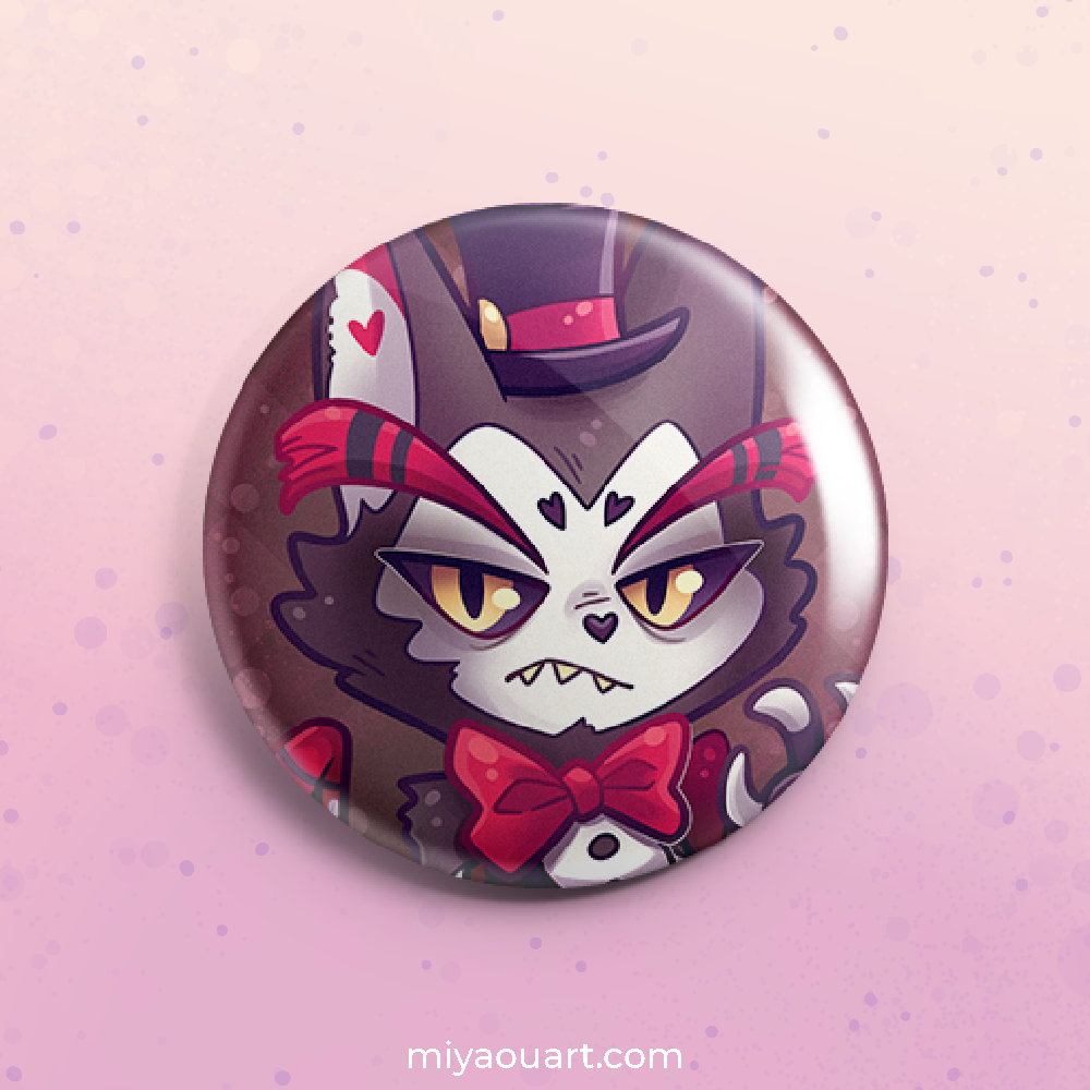 Hazbin Chibi Pinback Buttons