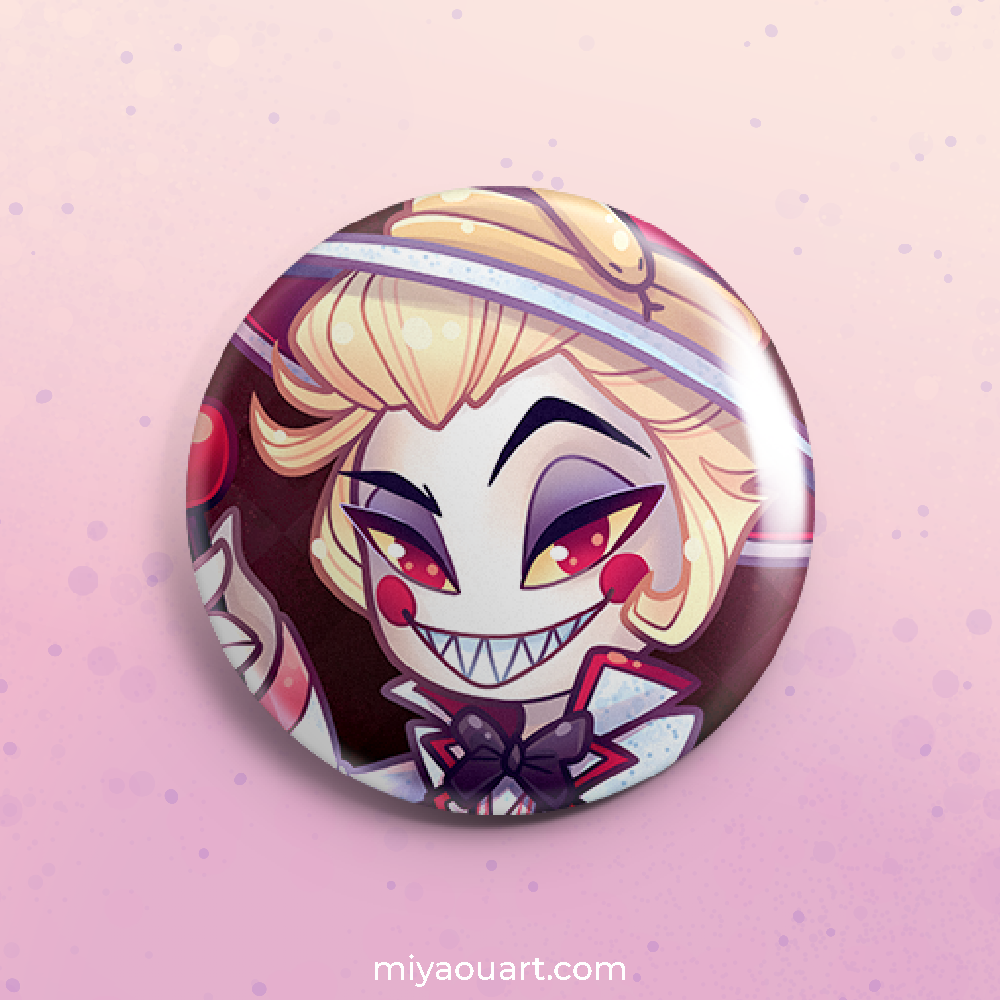 Hazbin Chibi Pinback Buttons
