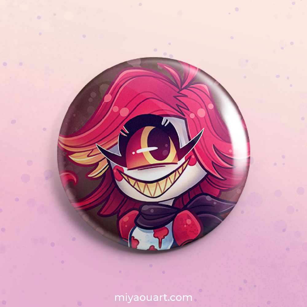 Hazbin Chibi Pinback Buttons