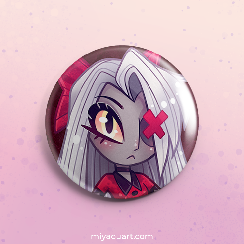 Hazbin Chibi Pinback Buttons