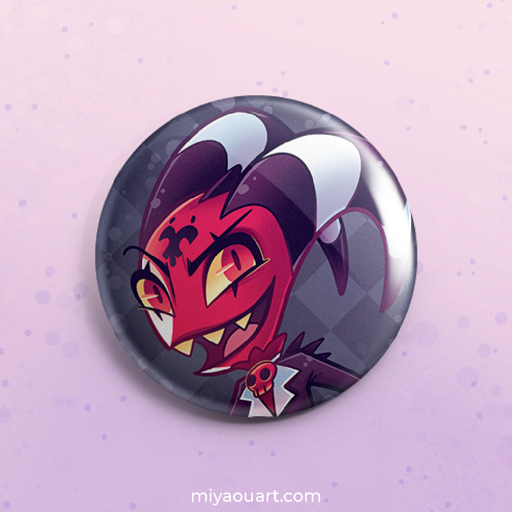 Helluva Chibi Pinback Buttons