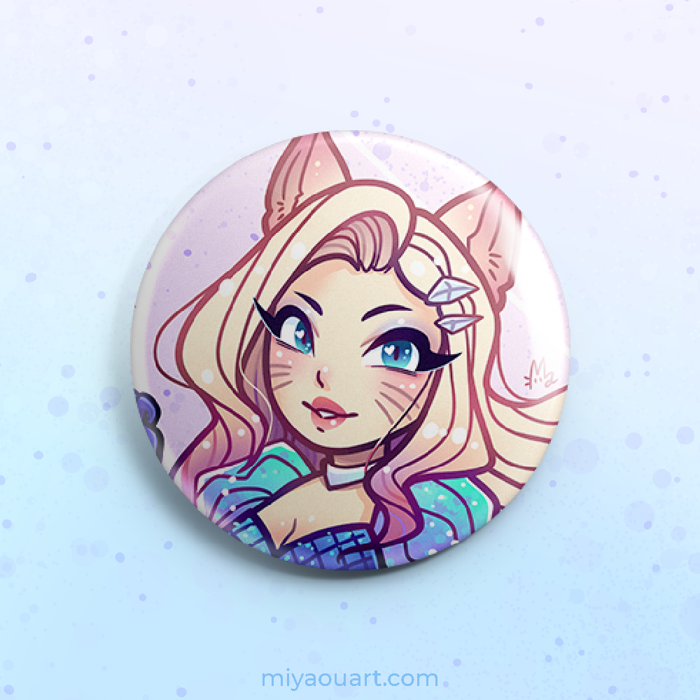 KDA All Out Pinback Buttons