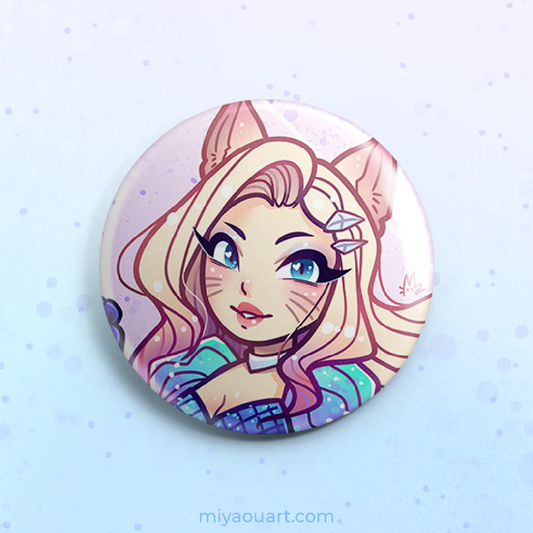 KDA All Out Pinback Buttons