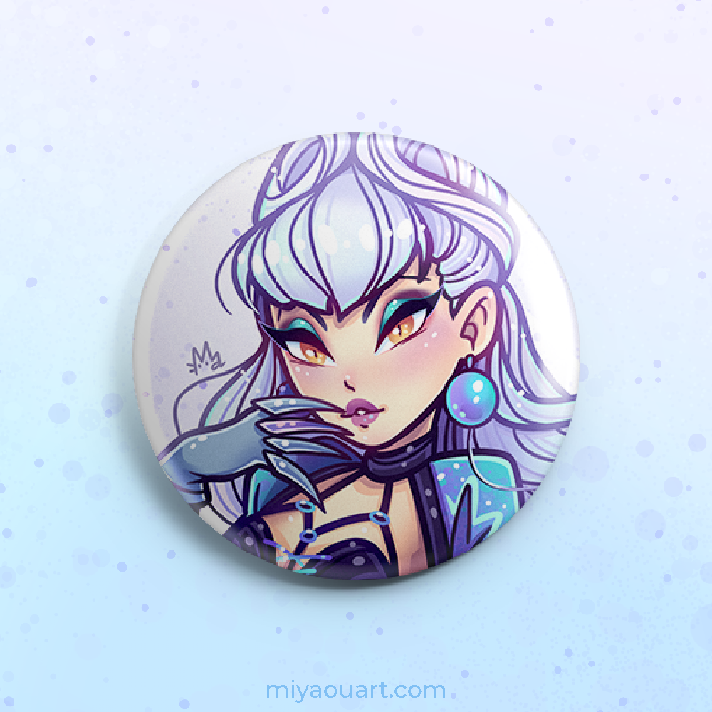 KDA All Out Pinback Buttons