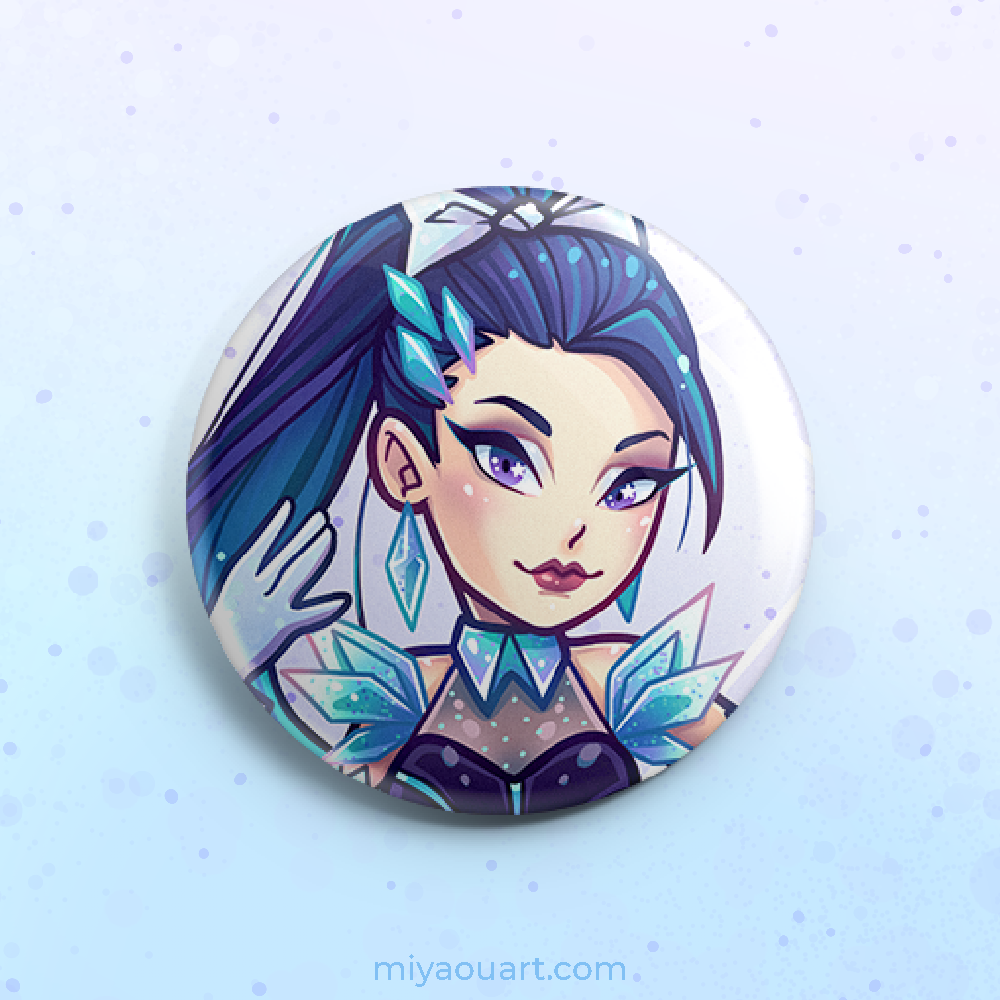 KDA All Out Pinback Buttons
