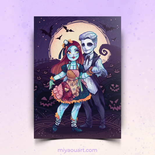 Jack & Sally Lolita Print