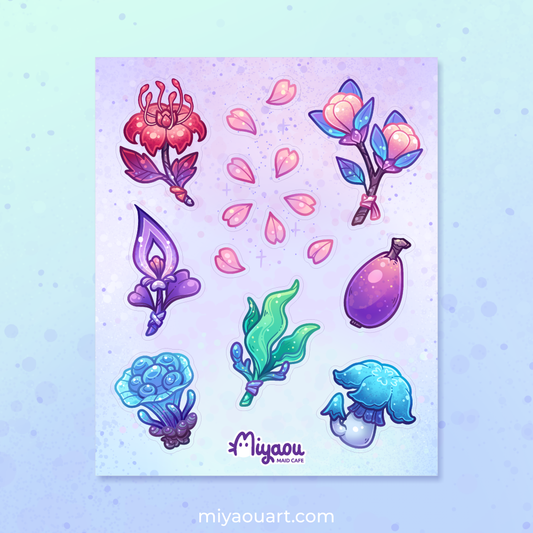 Inazuma Botanical Stickersheet