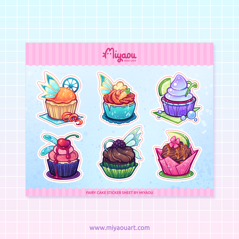 Winx Fairycake Stickersheet