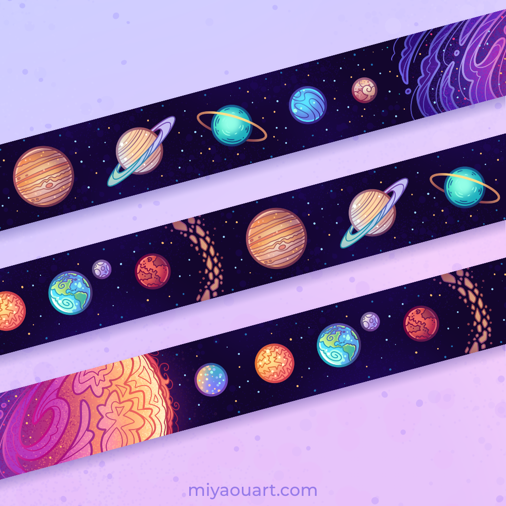 Solar System Washi Tape